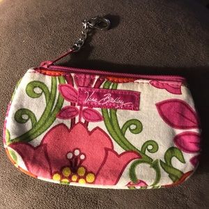 Vera Bradley clip and zip coin purse